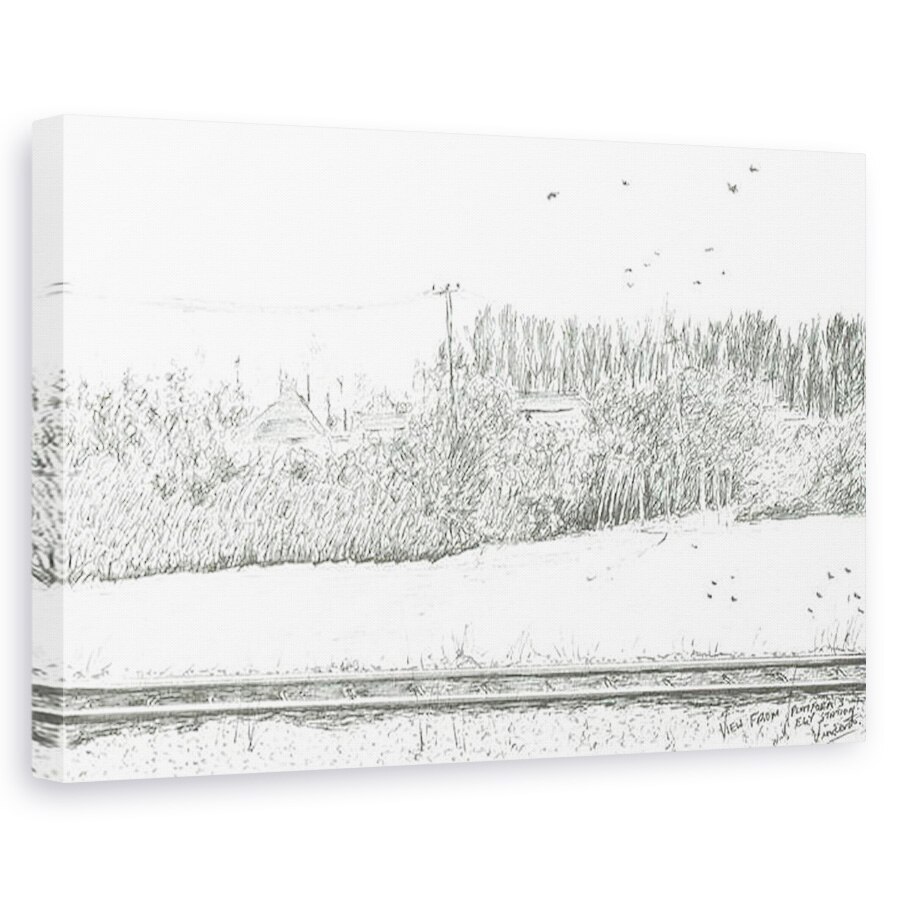 Tablou canvas - Vincent Alexander Booth - Vedere statie Ely de pe platforma 3, 2005, 40 x 60 cm