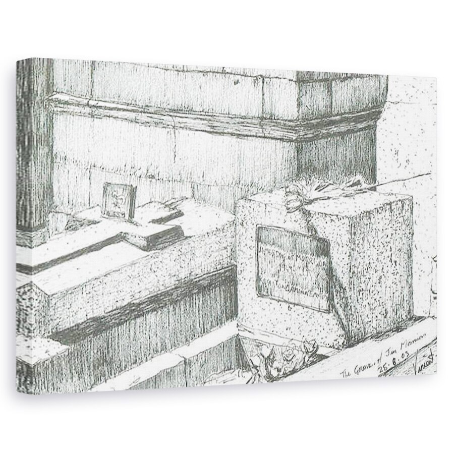 Tablou canvas - Vincent Alexander Booth - Mormantul lui Jim Morrison Paris, 2003, 40 x 60 cm