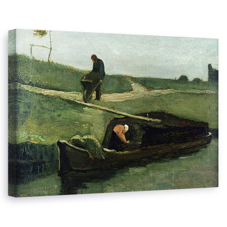 Tablou canvas - Vincent van Gogh - Barca de turba, 80 x 120cm