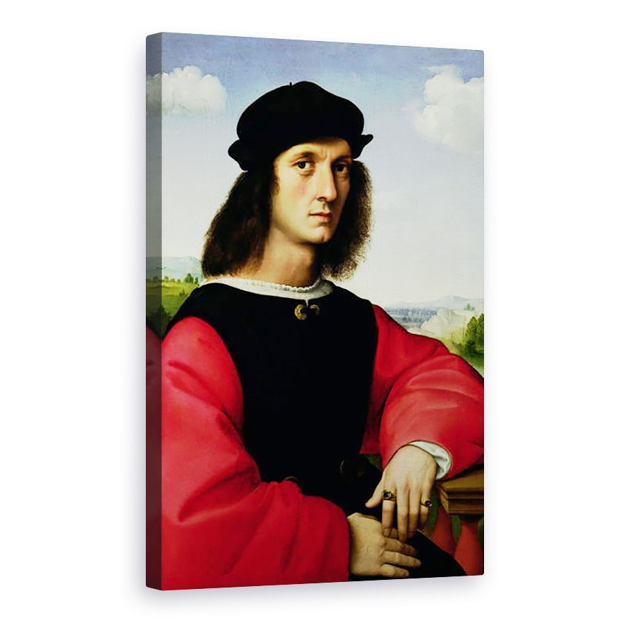 Tablou canvas - Raphael - Portret De Agnolo Doni, 80 x 120cm