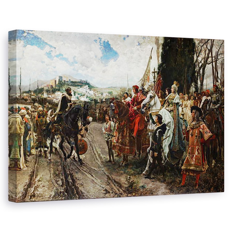 Tablou canvas - Francisco Pradilla y Ortiz - Predarea Granada in 1492, 40 x 60 cm