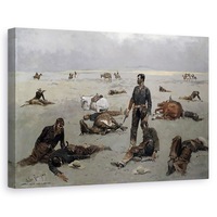 tablou canvas - frederic remington - cat costa o vaca fara marca 40 x 60 cm imagen 7_0_
0