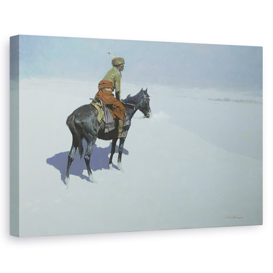 Tablou canvas - Frederic Remington - Prieteni sau dusmani? Cercetasul, 40 x 60 cm