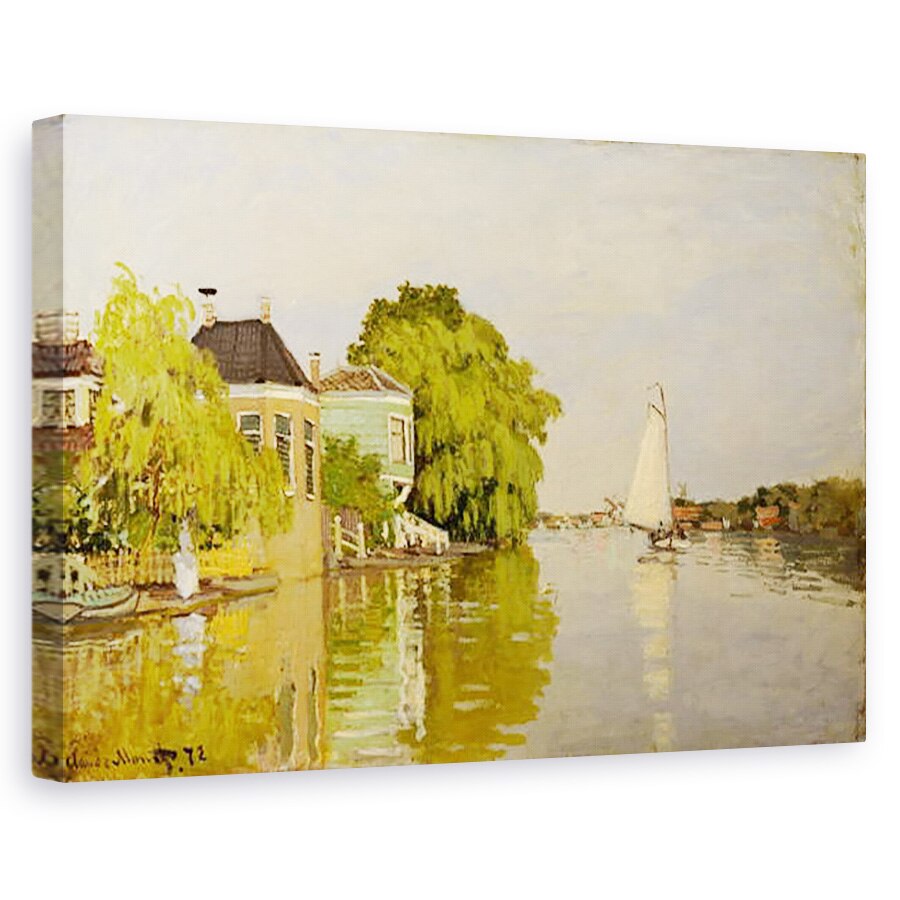 Tablou canvas - Claude Monet - Case pe Achterzaan, 40 x 60 cm