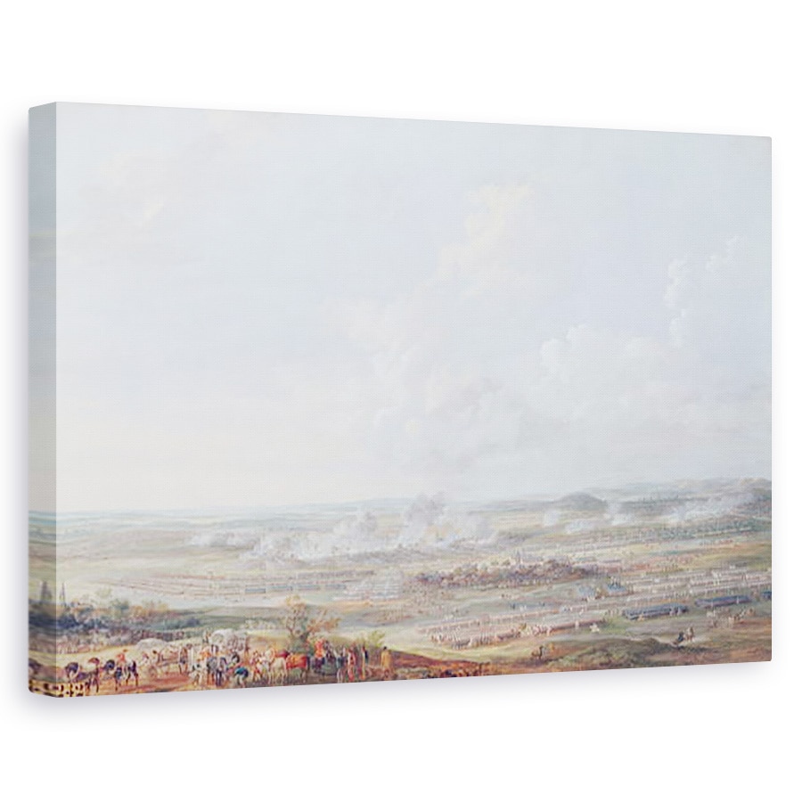 Tablou canvas - Louis Nicolas van Blarenberghe - Batalia de la Rocoux, 11 octombrie 1746, 40 x 60 cm