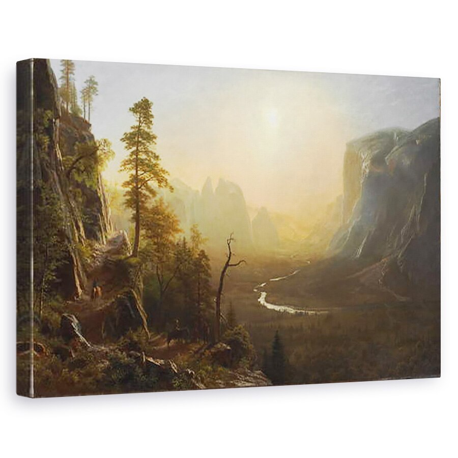 Tablou canvas - Albert Bierstadt - Valea Yosemite, Poteca Glacier, 60 x 90 cm