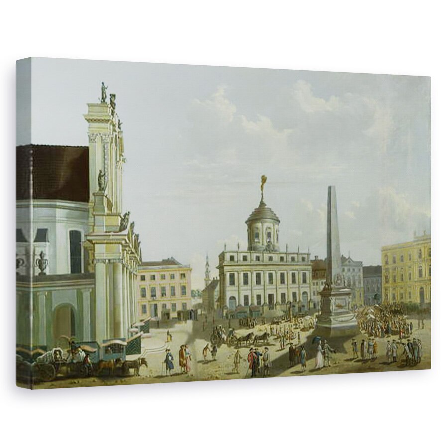Tablou canvas - Carl Christian Baron - Vedere la Primarie, 60 x 90 cm