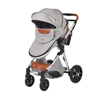 Carucior nou nascuti 2 in 1 NOVOKIDS™ Alma Gold PRO , Cu geanta bebe, Cadru Aluminiu , Amortizoare, Roti din cauciuc plin AVE, Landou, Modul sport, Spatar reglabil 3 trepte, Gri Deschis Carucior nou nascuti 2 in 1 NOVOKIDS™ Alma Gold PRO , Cu geanta bebe, Cadru Aluminiu , Amortizoare, Roti din cauciuc plin AVE, Landou, Modul sport, Spatar reglabil 3 trepte, Gri Deschis