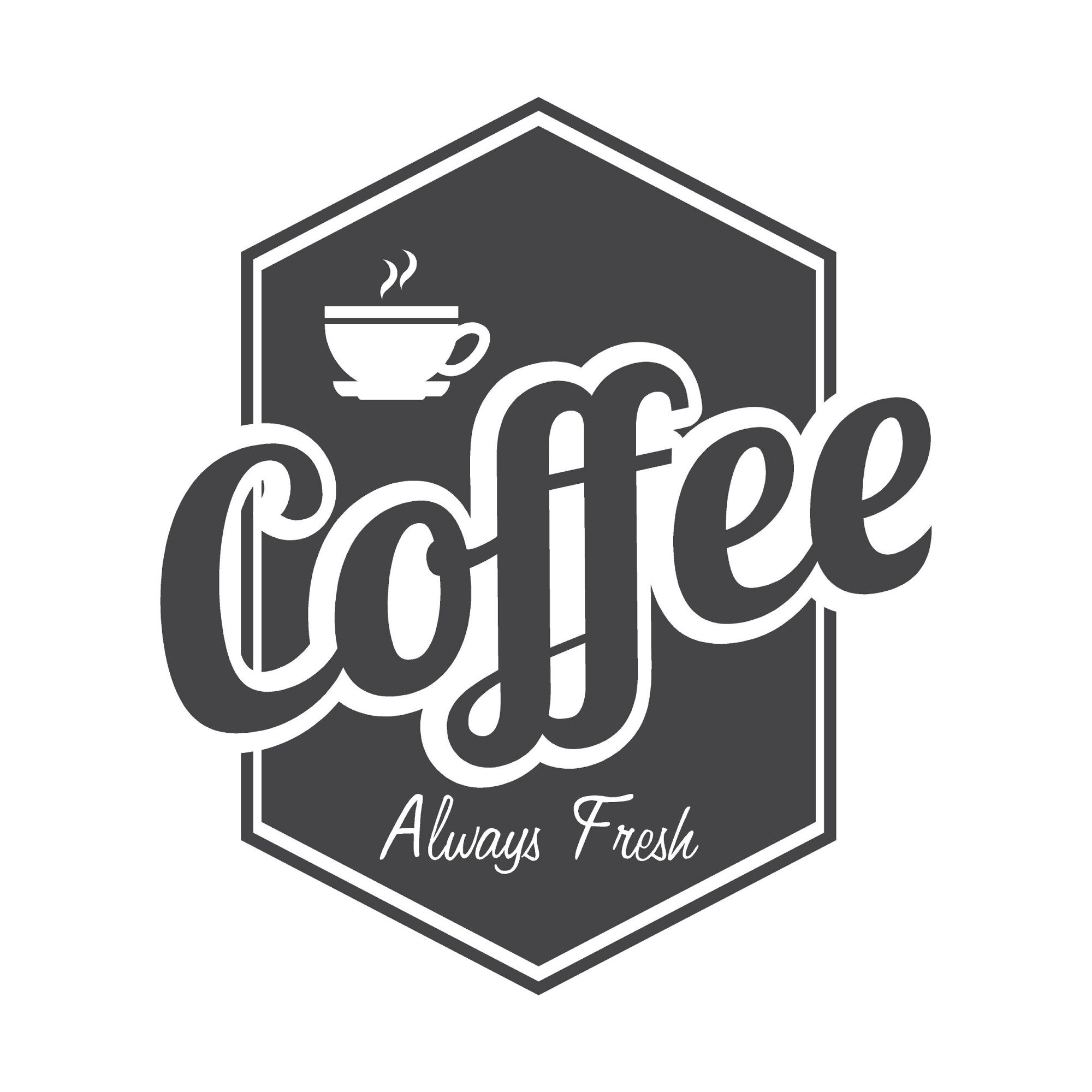 Sticker decorativ perete, ORAFOL, Coffee always fresh , 42x50 cm