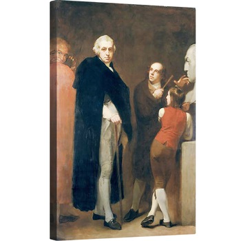 Tablou canvas - George Romney - John Flaxman 1755-1826 modeland bustul lui William Hayley 1745-1820, 80 x 120cm Tablou canvas - George Romney - John Flaxman 1755-1826 modeland bustul lui William Hayley 1745-1820, 80 x 120cm
