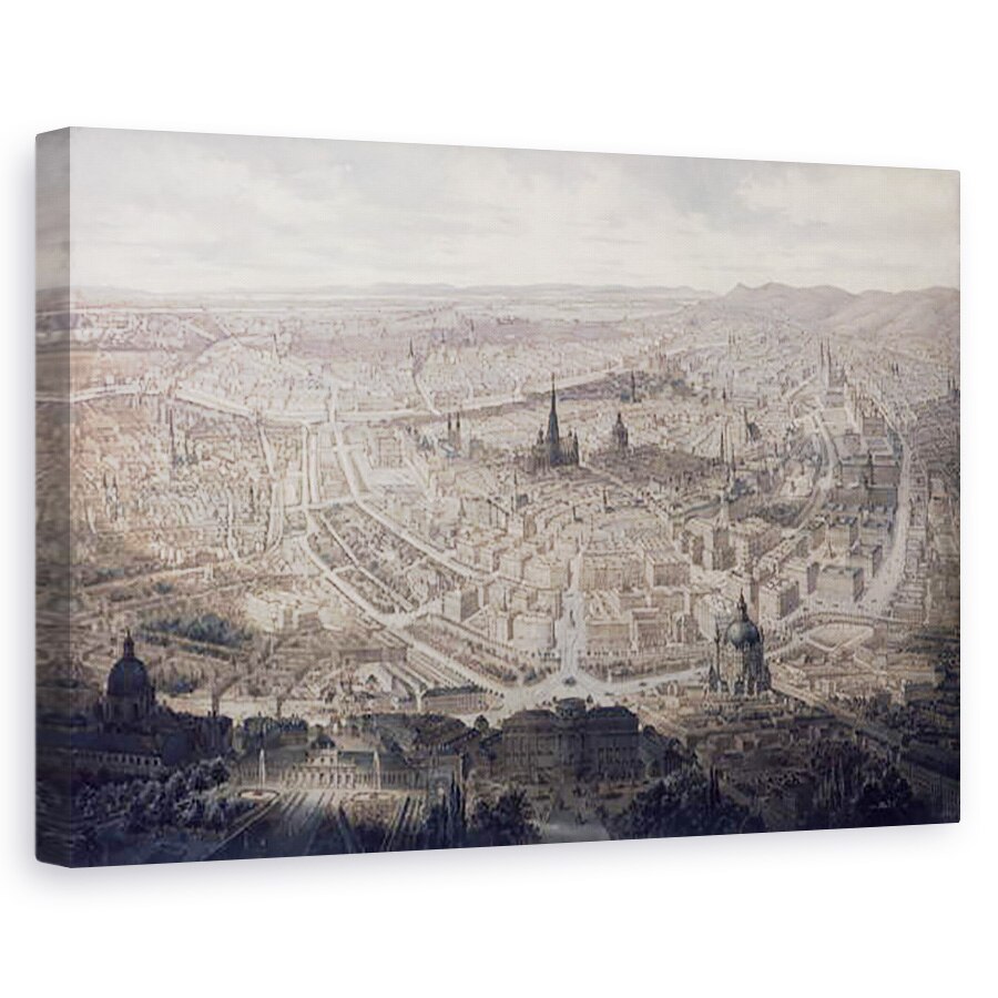 Tablou canvas - G. Veitto - Vedere spre Viena, 40 x 60 cm