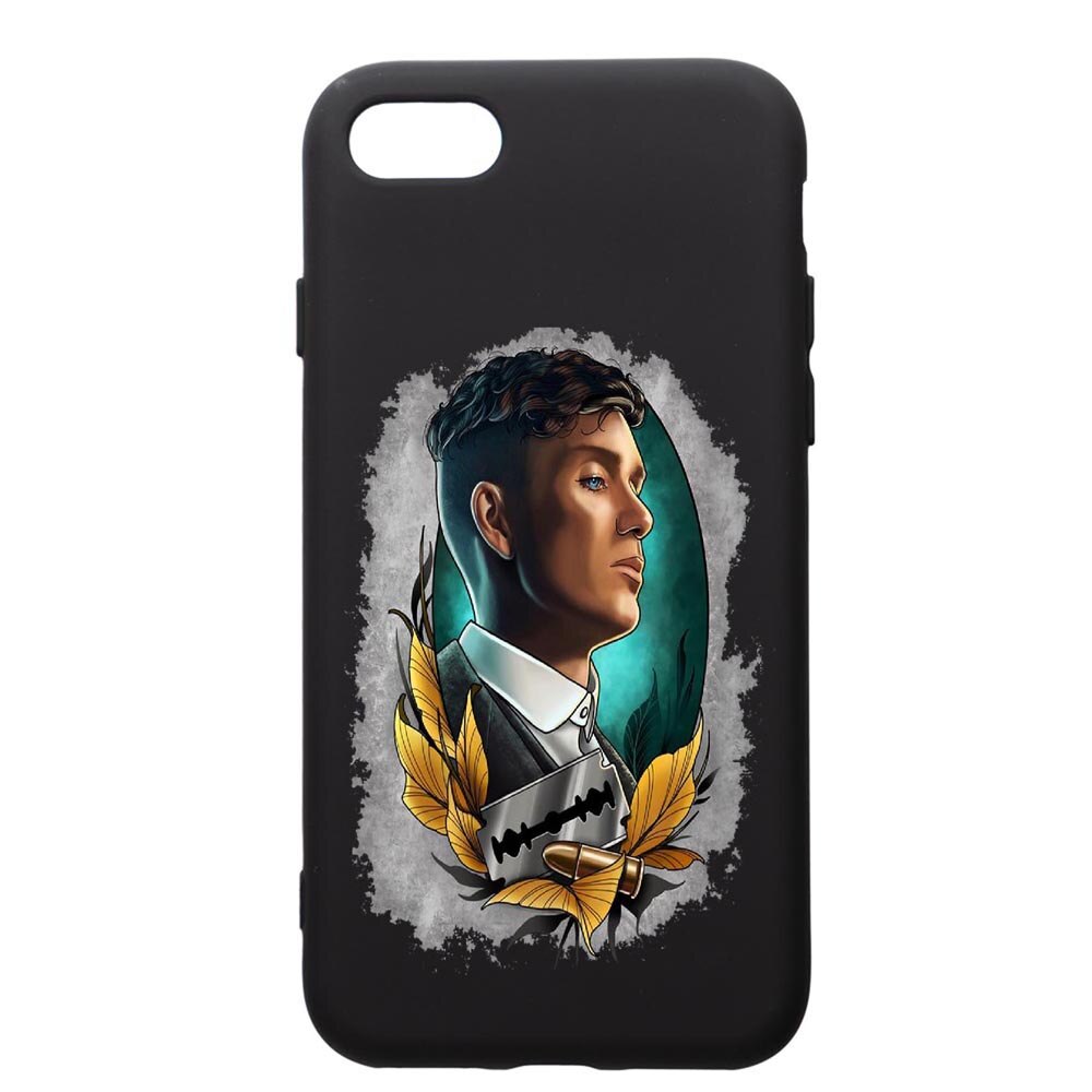 Husa de protectie Apple iPhone SE 2 / iPhone 8 / iPhone 7, Peaky Blinders, silicon, cu interiorul din material textil, protectie camera, PB384