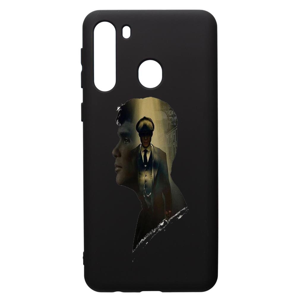 Husa de protectie Samsung Galaxy A21S, Peaky Blinders, silicon, cu interiorul din material textil, protectie camera, PB385