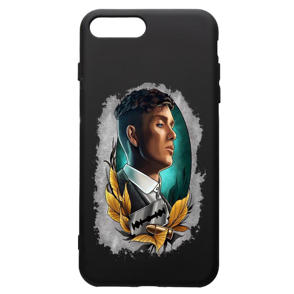 Husa de protectie Apple iPhone 8 Plus / iPhone 7 Plus, Peaky Blinders, silicon, cu interiorul din material textil, protectie camera, PB384