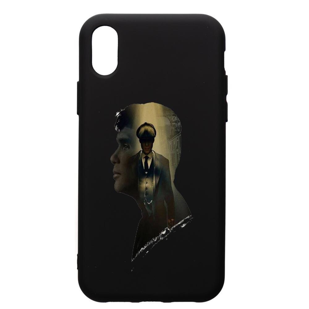 Husa de protectie Apple iPhone XS / iPhone X, Peaky Blinders, silicon, cu interiorul din material textil, protectie camera, PB385