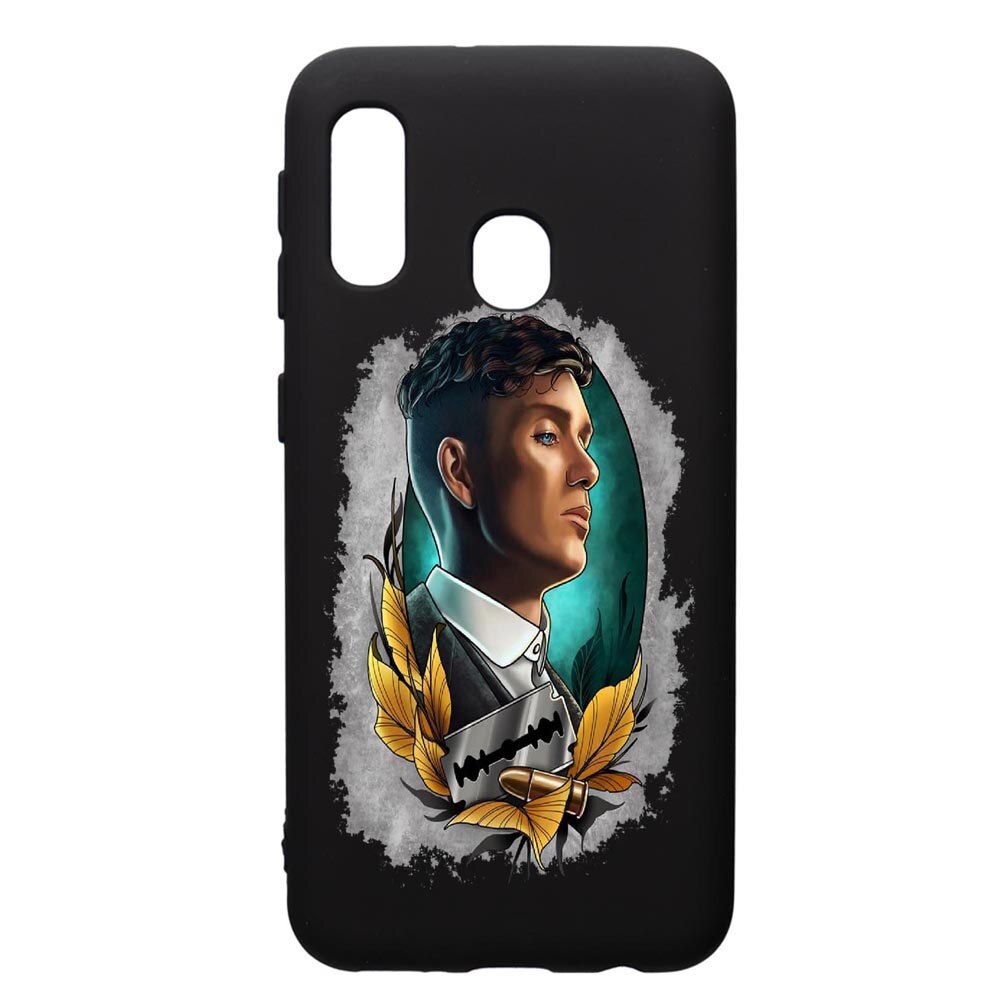 Husa de protectie Samsung Galaxy A20E, Peaky Blinders, silicon, cu interiorul din material textil, protectie camera, PB384