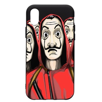 Husa de protectie Samsung Galaxy A10, La Casa De Papel, silicon, cu interiorul din material textil, protectie camera, PB390 Husa de protectie Samsung Galaxy A10, La Casa De Papel, silicon, cu interiorul din material textil, protectie camera, PB390