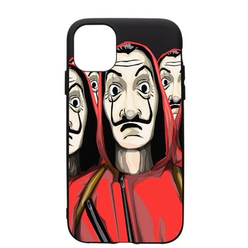 Husa de protectie Apple iPhone 11, La Casa De Papel, silicon, cu interiorul din material textil, protectie camera, PB390 Husa de protectie Apple iPhone 11, La Casa De Papel, silicon, cu interiorul din material textil, protectie camera, PB390