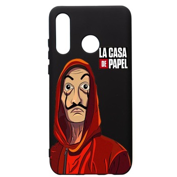 Husa de protectie Huawei P30 Lite, La Casa De Papel, silicon, cu interiorul din material textil, protectie camera, PB389 Husa de protectie Huawei P30 Lite, La Casa De Papel, silicon, cu interiorul din material textil, protectie camera, PB389