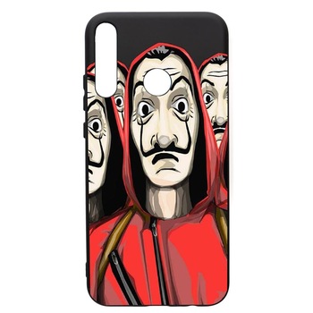 Husa de protectie Huawei P40 Lite E / Y7p, La Casa De Papel, silicon, cu interiorul din material textil, protectie camera, PB390 Husa de protectie Huawei P40 Lite E / Y7p, La Casa De Papel, silicon, cu interiorul din material textil, protectie camera, PB390