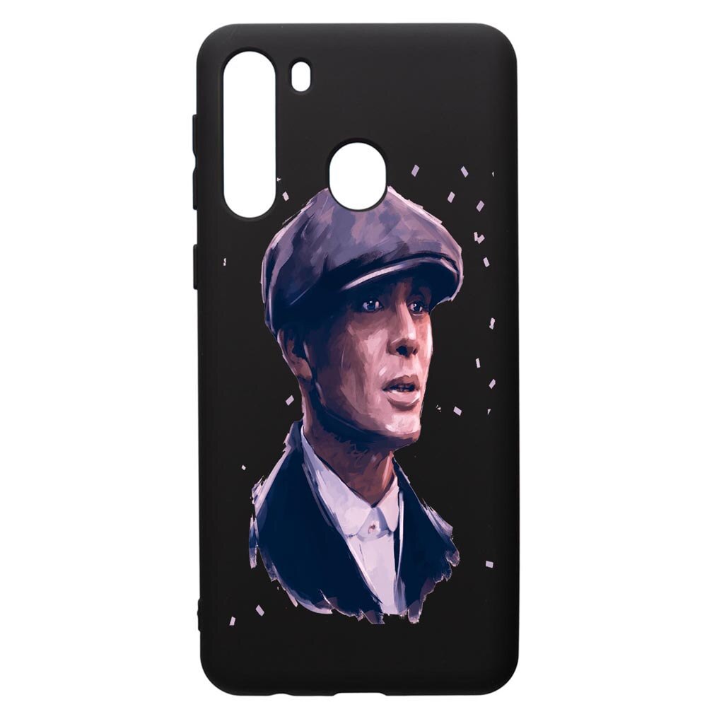 Husa de protectie Samsung Galaxy A21S, Peaky Blinders, silicon, cu interiorul din material textil, protectie camera, PB387