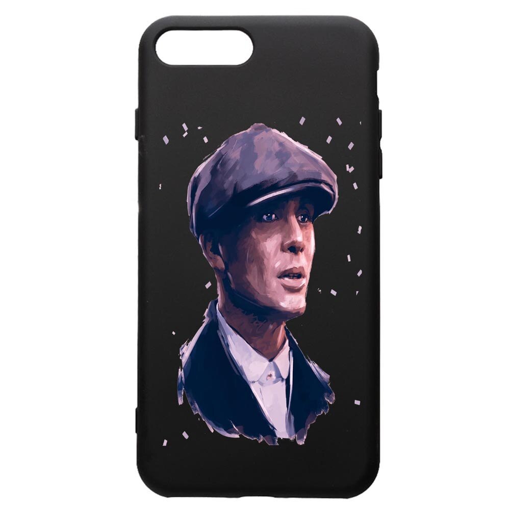 Husa de protectie Apple iPhone 8 Plus / iPhone 7 Plus, Peaky Blinders, silicon, cu interiorul din material textil, protectie camera, PB387