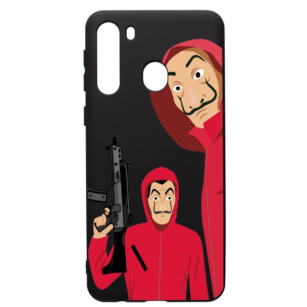 Husa de protectie Samsung Galaxy A21S, La Casa De Papel, silicon, cu interiorul din material textil, protectie camera, PB392