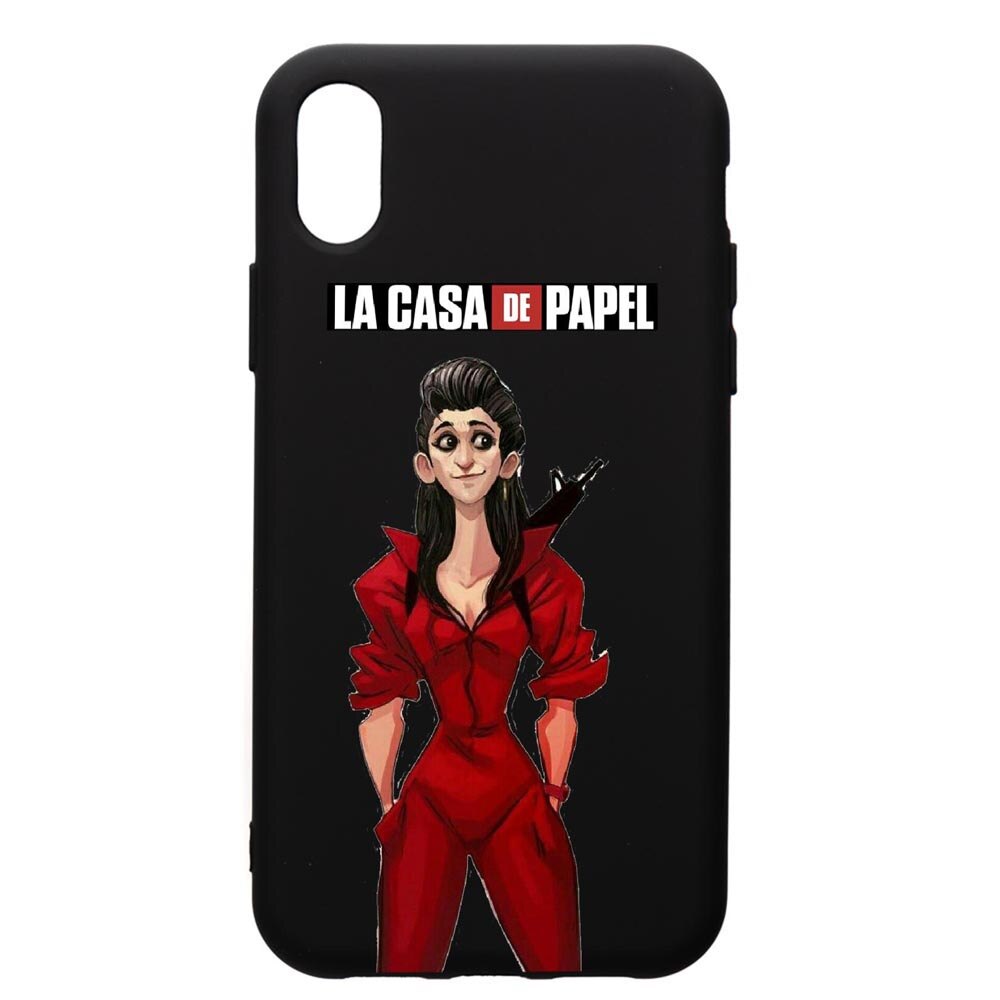 Husa de protectie Apple iPhone XR, La Casa De Papel - Nairobi, silicon, cu interiorul din material textil, protectie camera, PB393