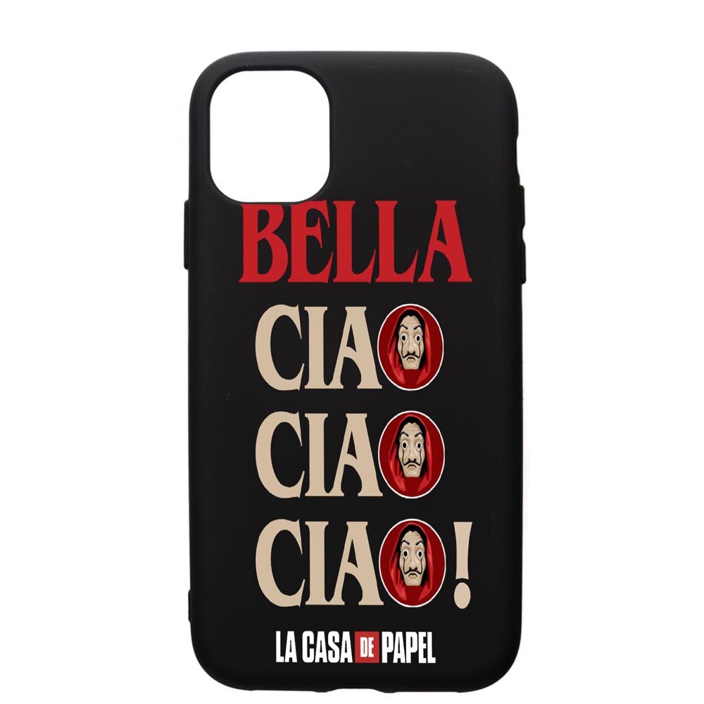 Husa de protectie Apple iPhone 12 Mini, La Casa De Papel, silicon, cu interiorul din material textil, protectie camera, PB391