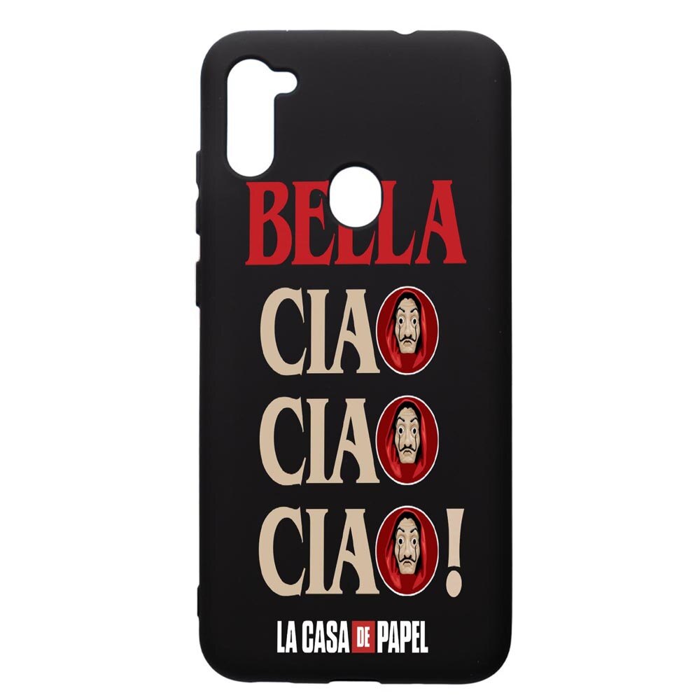 Husa de protectie Samsung Galaxy A11, La Casa De Papel, silicon, cu interiorul din material textil, protectie camera, PB391