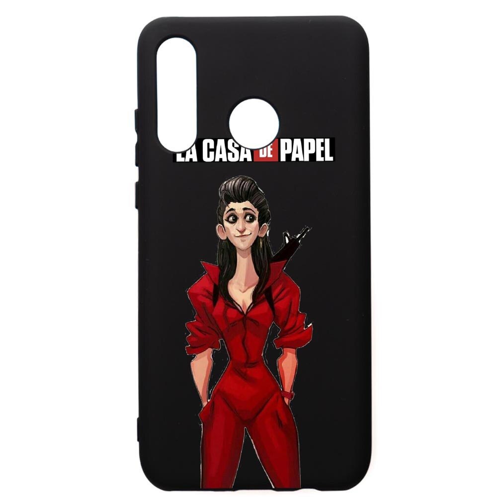 Husa de protectie Huawei P30 Lite, La Casa De Papel - Nairobi, silicon, cu interiorul din material textil, protectie camera, PB393