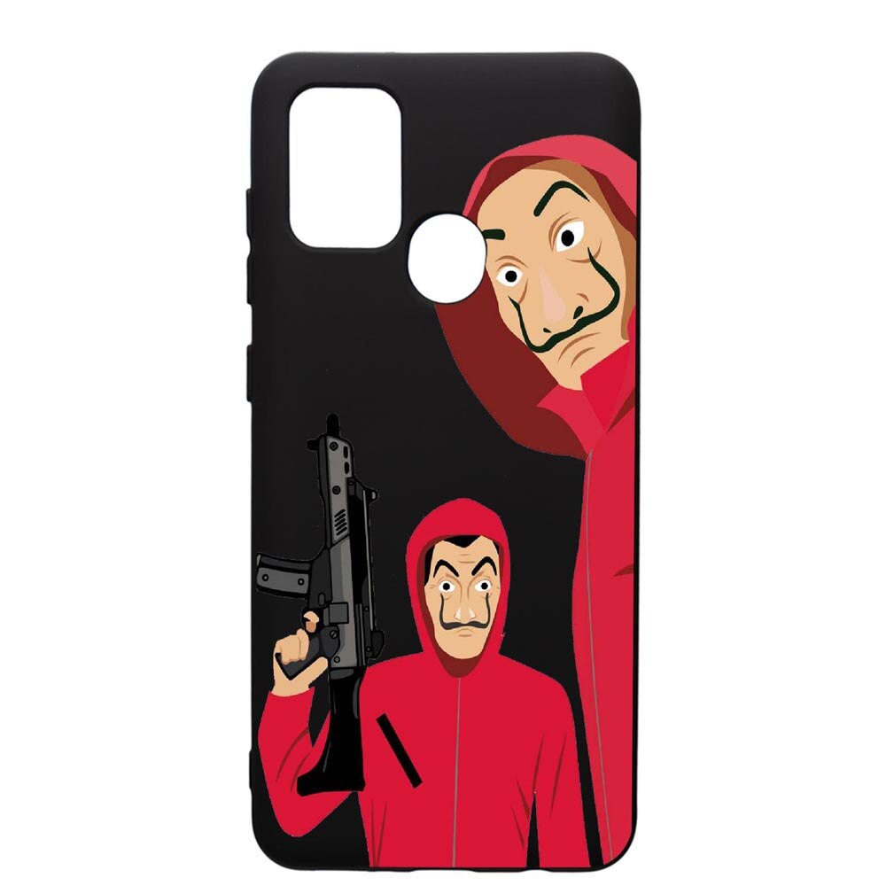 Husa de protectie Samsung Galaxy A21, La Casa De Papel, silicon, cu interiorul din material textil, protectie camera, PB392