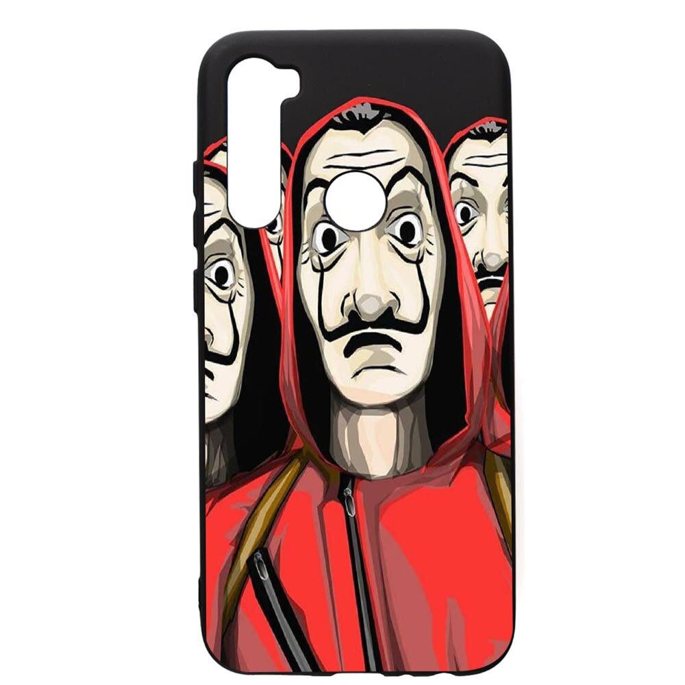 Husa de protectie Xiaomi Redmi Note 8, La Casa De Papel, silicon, cu interiorul din material textil, protectie camera, PB390