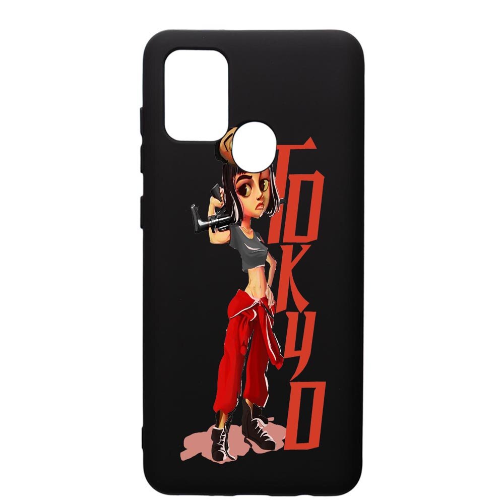 Husa de protectie Samsung Galaxy A21, La Casa De Papel, silicon, cu interiorul din material textil, protectie camera, PB394