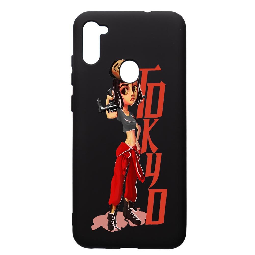 Husa de protectie Samsung Galaxy A11, La Casa De Papel, silicon, cu interiorul din material textil, protectie camera, PB394