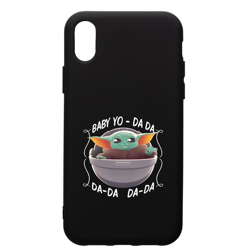 Husa de protectie Apple iPhone XS / iPhone X, Star Wars Baby Yoda, silicon, cu interiorul din material textil, protectie camera, PB399