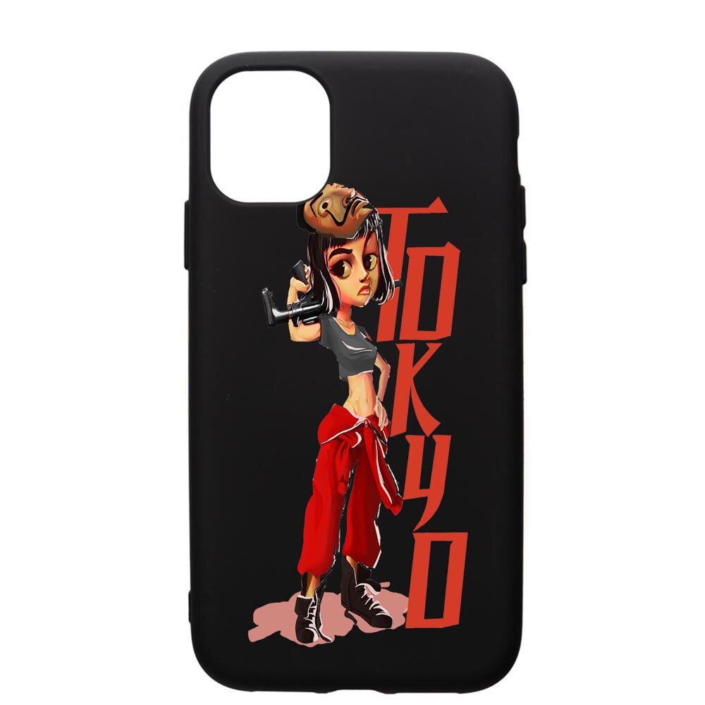 Husa de protectie Apple iPhone 12 Mini, La Casa De Papel, silicon, cu interiorul din material textil, protectie camera, PB394