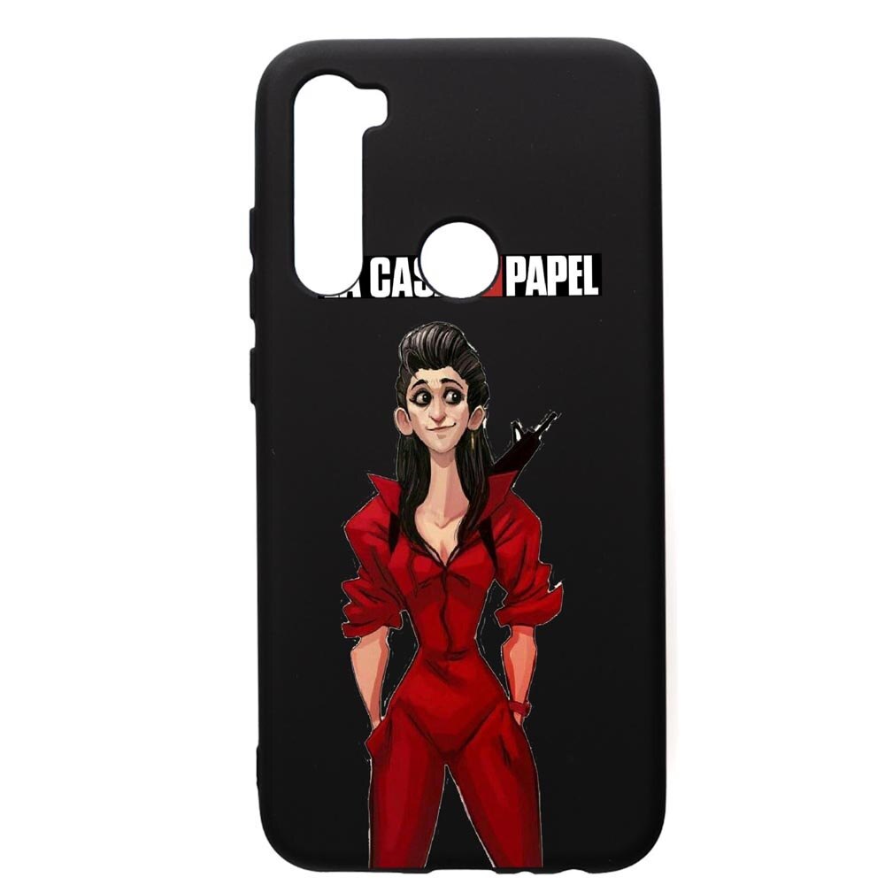 Husa de protectie Xiaomi Redmi Note 8, La Casa De Papel - Nairobi, silicon, cu interiorul din material textil, protectie camera, PB393