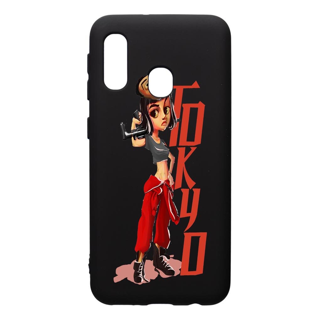 Husa de protectie Samsung Galaxy A20E, La Casa De Papel, silicon, cu interiorul din material textil, protectie camera, PB394