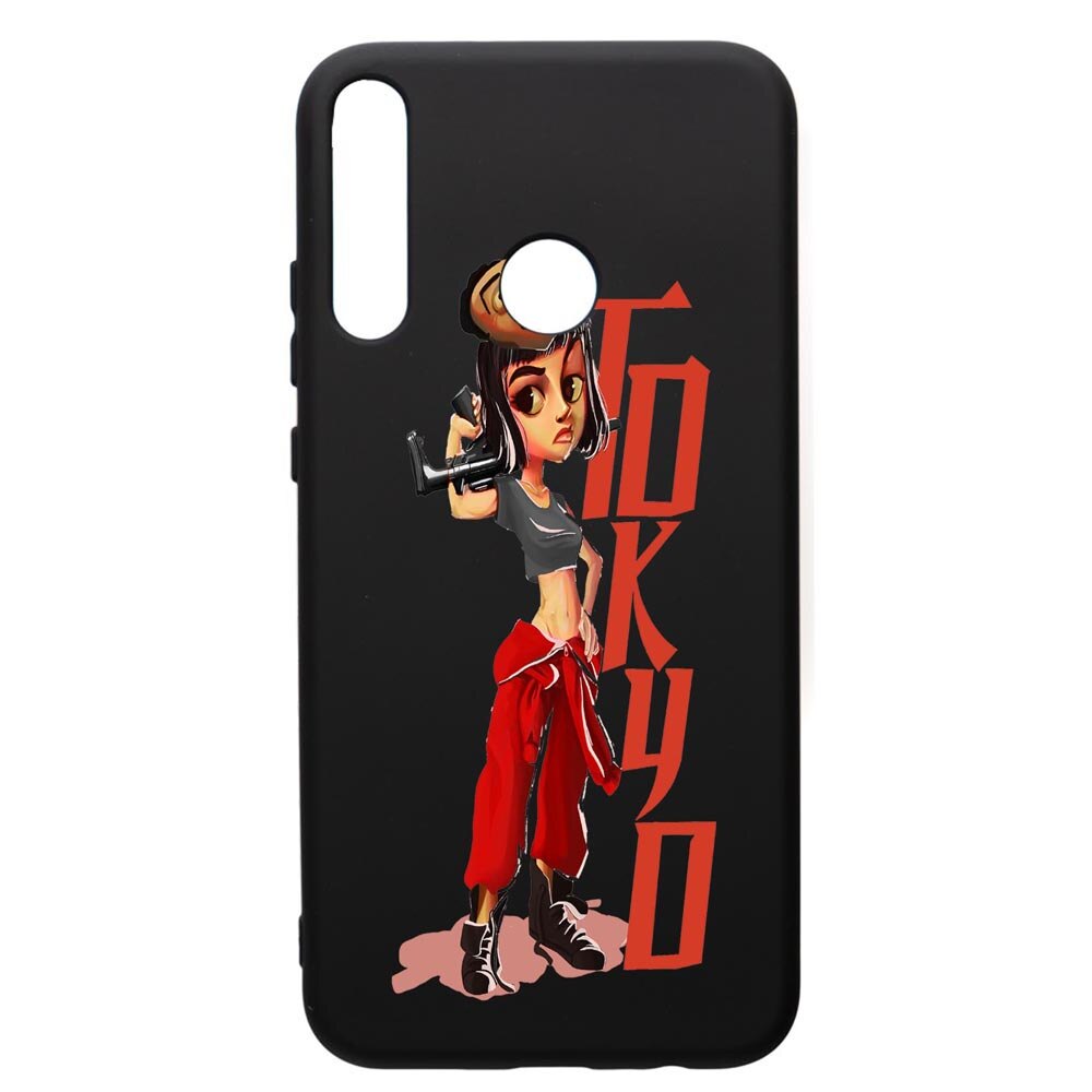Husa de protectie Huawei P40 Lite E / Y7p, La Casa De Papel, silicon, cu interiorul din material textil, protectie camera, PB394
