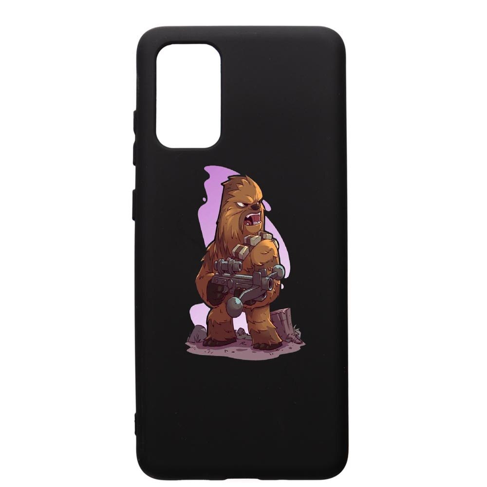 Husa de protectie Samsung Galaxy A41, Star Wars Chewbacca, silicon, cu interiorul din material textil, protectie camera, PB401