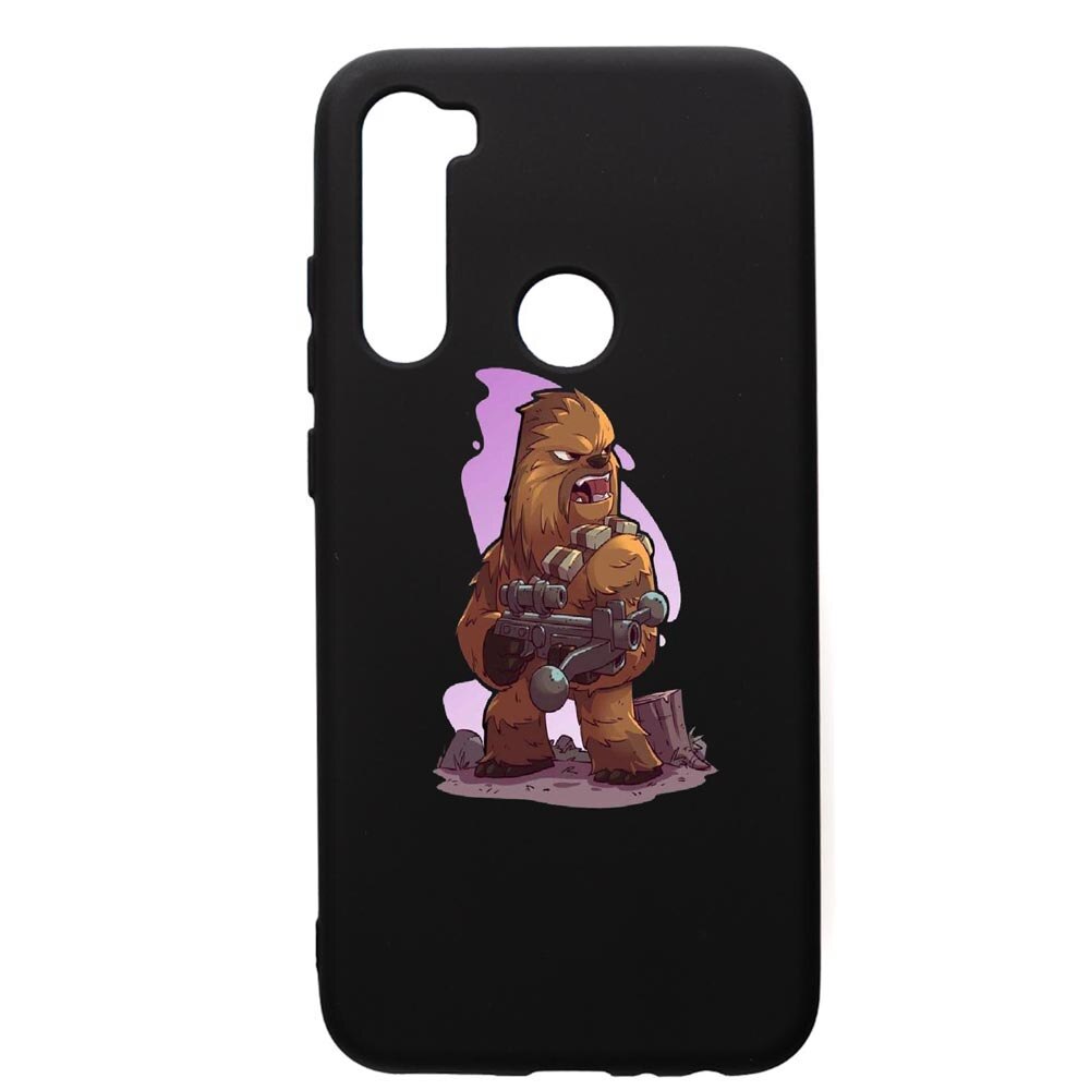 Husa de protectie Xiaomi Redmi Note 8, Star Wars Chewbacca, silicon, cu interiorul din material textil, protectie camera, PB401