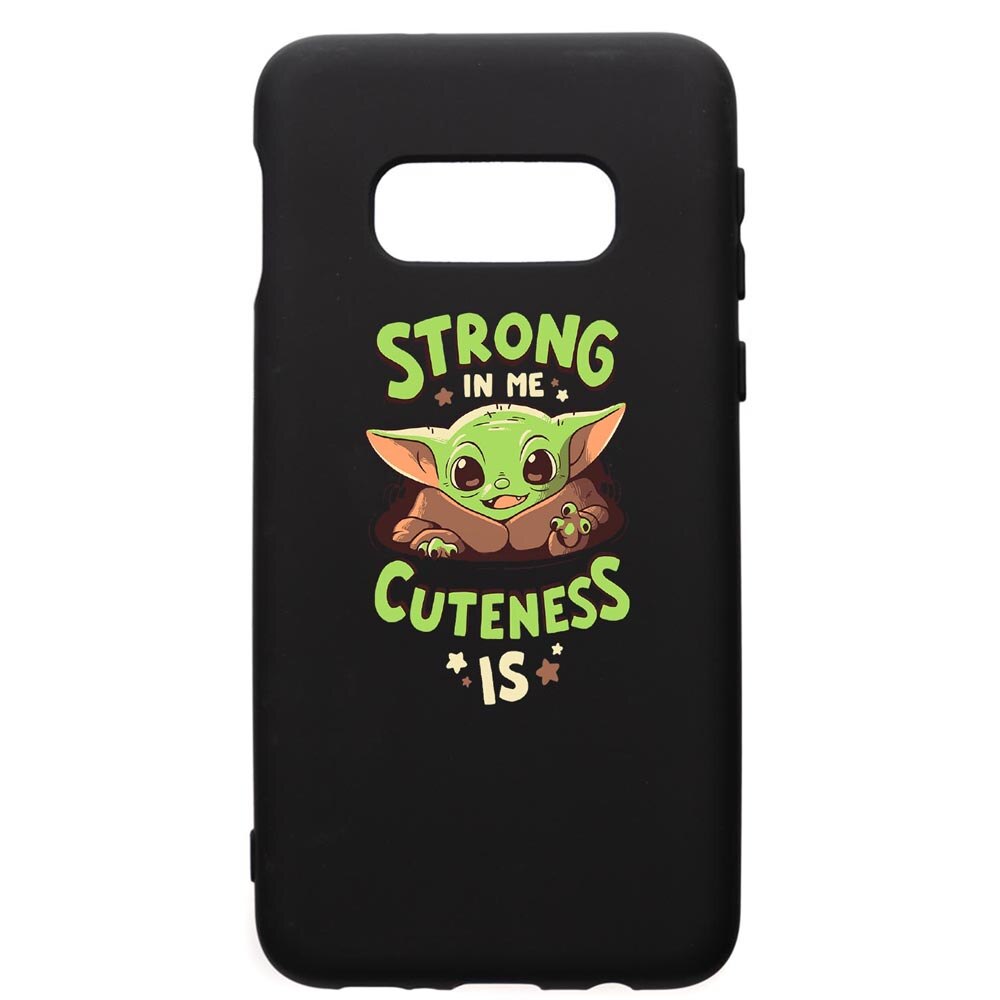 Husa de protectie Samsung Galaxy S10E, Star Wars Baby Yoda, silicon, cu interiorul din material textil, protectie camera, PB400