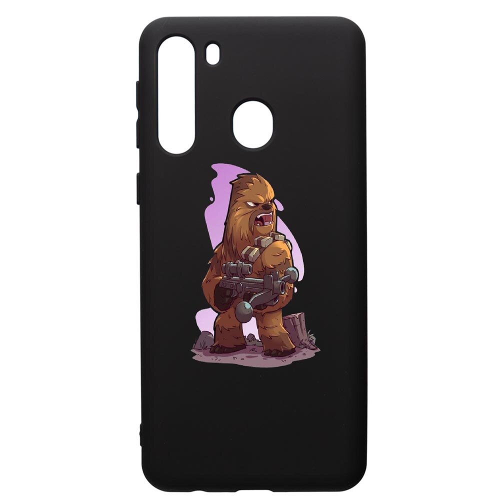 Husa de protectie Samsung Galaxy A21S, Star Wars Chewbacca, silicon, cu interiorul din material textil, protectie camera, PB401