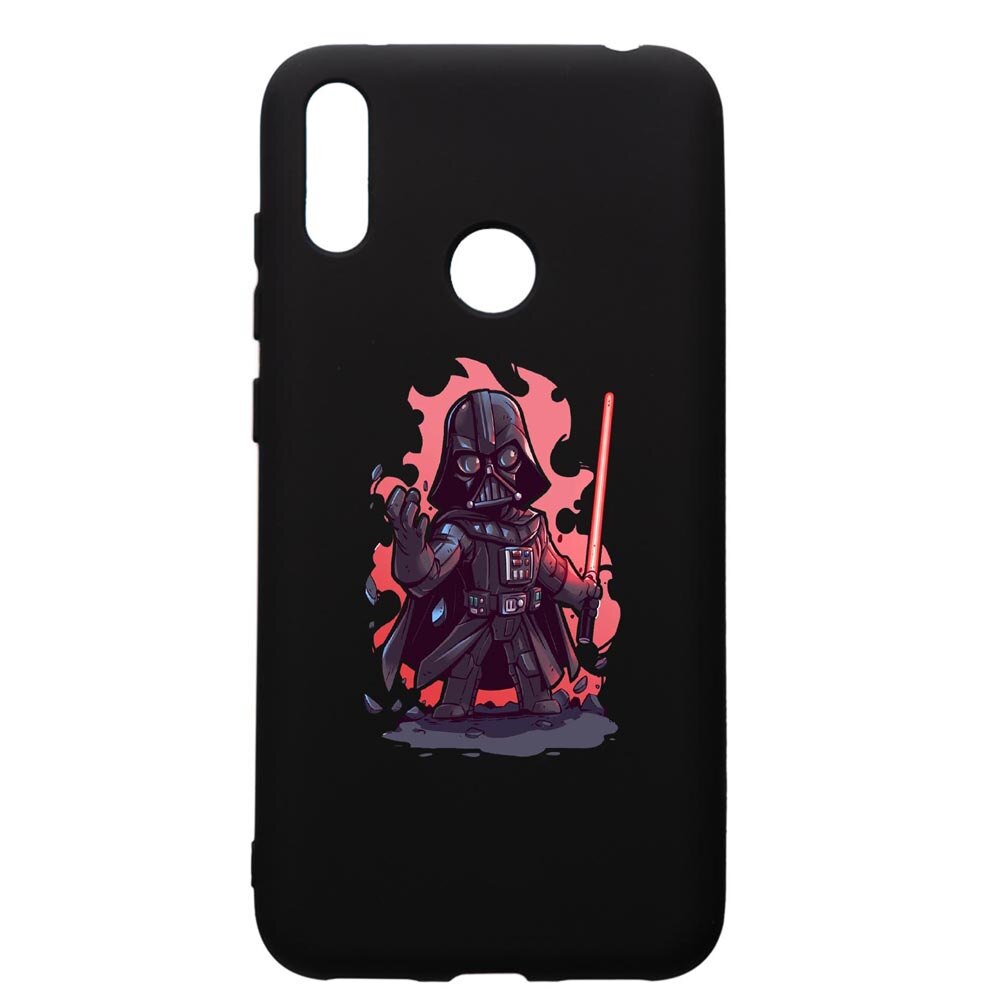 Husa de protectie Huawei Y7 2019, Star Wars Darth Vader, silicon, cu interiorul din material textil, protectie camera, PB402