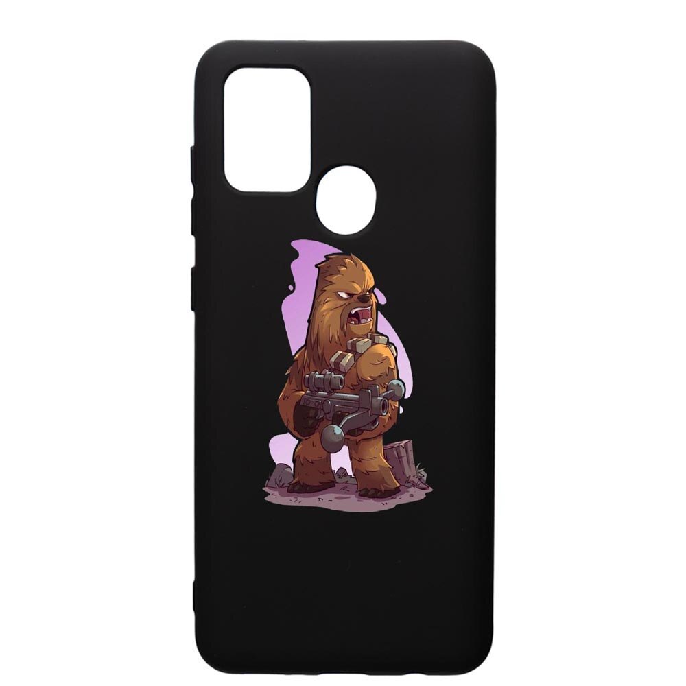 Husa de protectie Samsung Galaxy A21, Star Wars Chewbacca, silicon, cu interiorul din material textil, protectie camera, PB401
