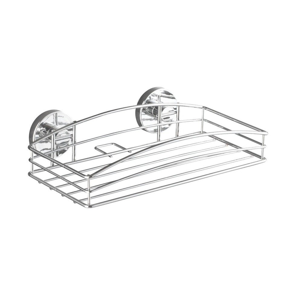 Polita pentru baie Vacuum-Loc, Argintiu, 14x26x6.5, Wenko