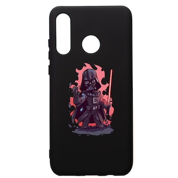 Husa de protectie Huawei P30 Lite, Star Wars Darth Vader, silicon, cu interiorul din material textil, protectie camera, PB402 Husa de protectie Huawei P30 Lite, Star Wars Darth Vader, silicon, cu interiorul din material textil, protectie camera, PB402
