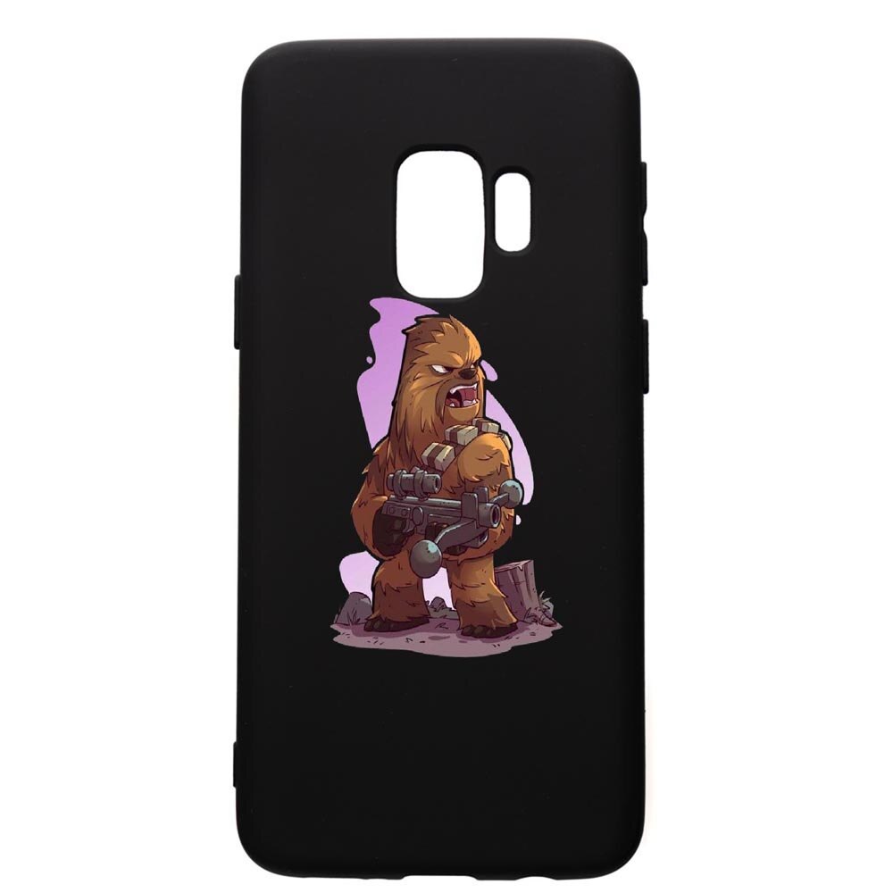 Husa de protectie Samsung Galaxy S9, Star Wars Chewbacca, silicon, cu interiorul din material textil, protectie camera, PB401