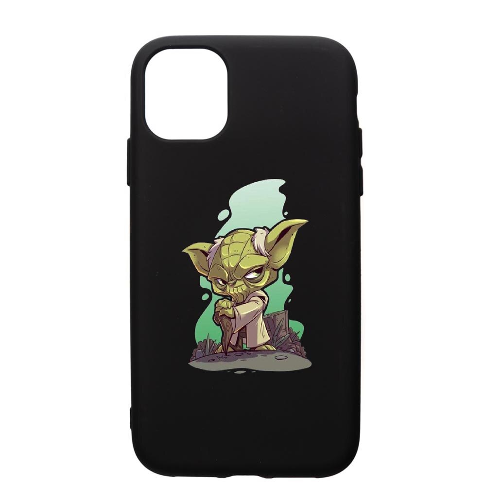 Husa de protectie Apple iPhone 12 Pro, Star Wars Yoda, silicon, cu interiorul din material textil, protectie camera, PB403